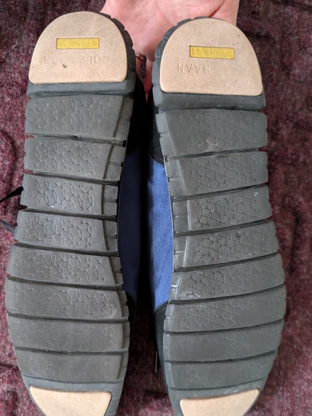 Cole Haan ZeroGrand Sneakers | Size 9.5B | Blue & Black - Picture 4 of 4